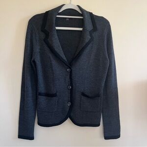 August Silk Gray Blazer Tailored Fit Professional Style